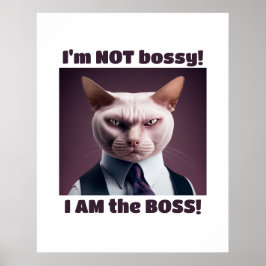 Ich bin nicht Bossy, ich bin die Boss - Funny Boss Poster