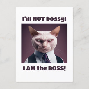 Ich bin nicht Bossy, ich bin die Boss - Funny Boss Postkarte
