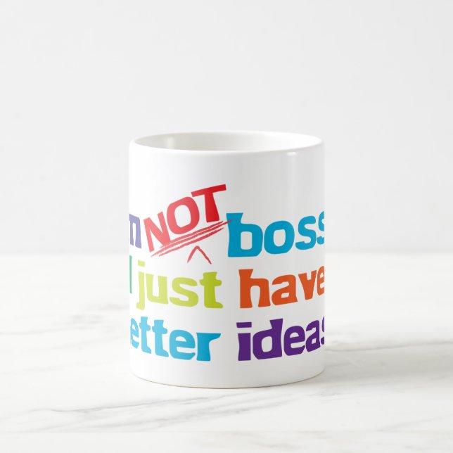 Ich bin nicht bossy. kaffeetasse (Mittel)