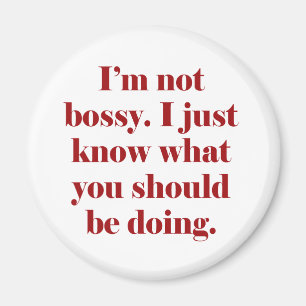 Ich bin nicht Bossy Magnet