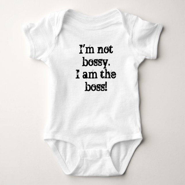 Ich bin nicht Bossy! T-Shirt (Vorderseite)