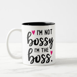 Ich bin nicht bossy zweifarbige tasse