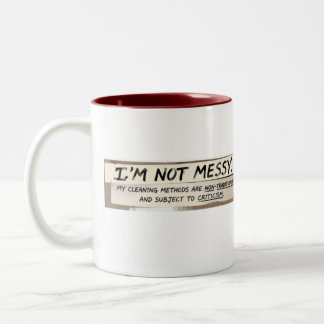 Ich bin nicht chaotisch Wortspiel Zweifarbige Tasse