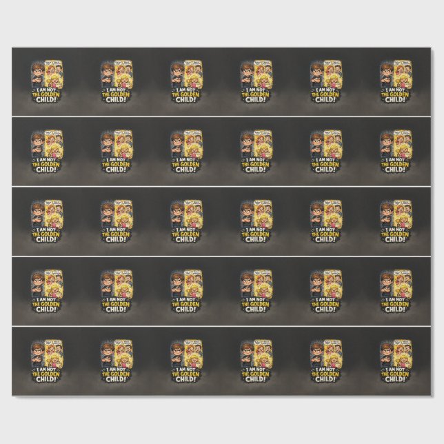Ich bin nicht das goldene Kind Geschenkpapier (Flach)