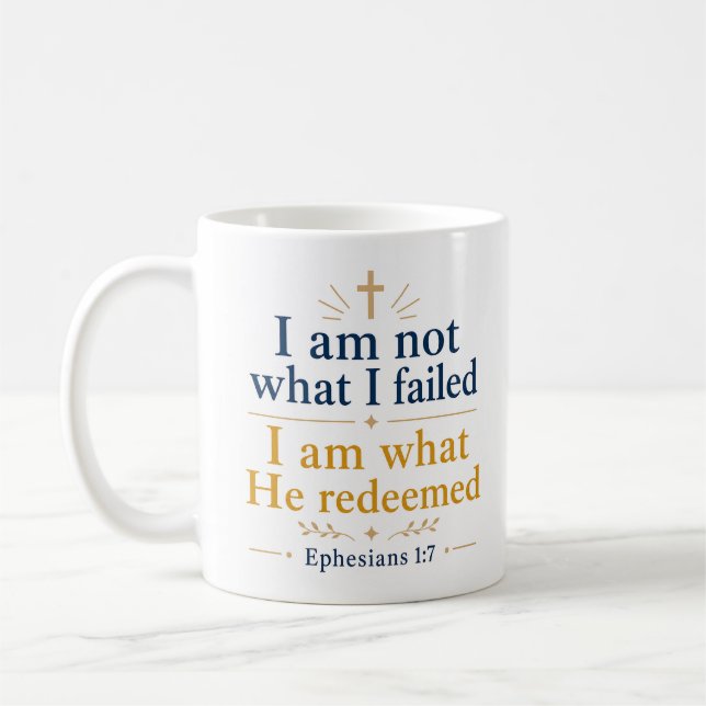 Ich bin nicht das, worin ich gescheitert bin. Ich  Kaffeetasse (Links)