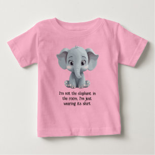 Ich bin nicht der Elefant im Zimmer Baby T-shirt