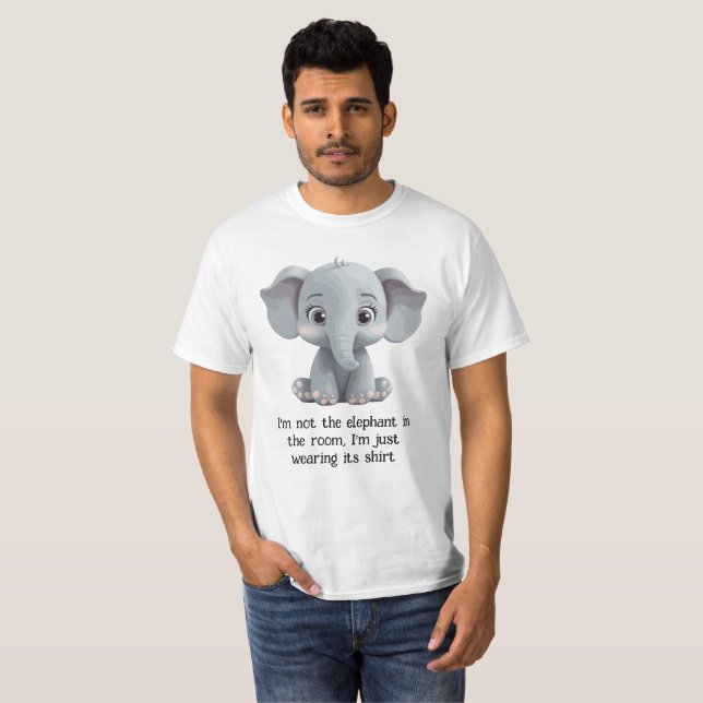 Ich bin nicht der Elefant im Zimmer T-Shirt (Vorne ganz)