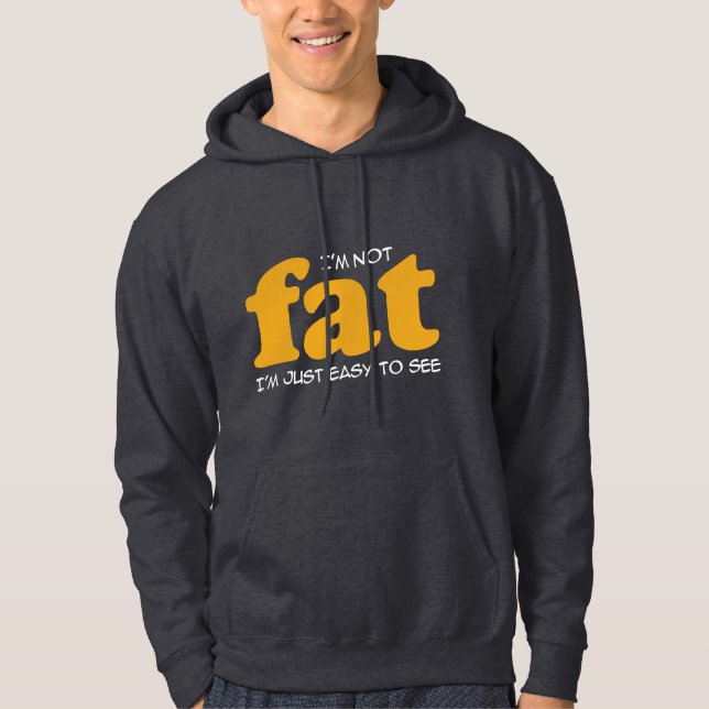 Ich bin nicht dick hoodie (Vorderseite)