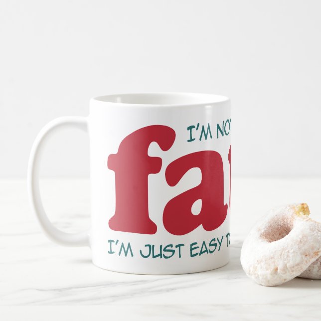 Ich bin nicht dick kaffeetasse (Mit Donut)