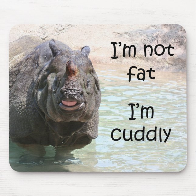 Ich bin nicht dick mousepad (Vorne)