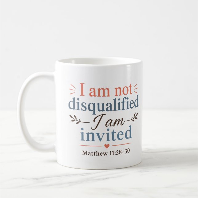 Ich bin nicht disqualifiziert, ich bin eingeladen  kaffeetasse (Links)