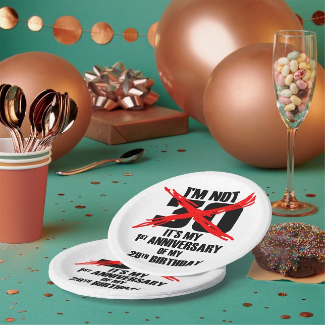 Ich bin nicht dreißig pappteller (Von Creator hochgeladen)