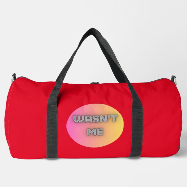 Ich bin nicht duffle bag (Vorderseite)