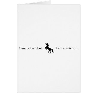 Ich bin nicht ein Roboter. Ich bin ein Unicorn.