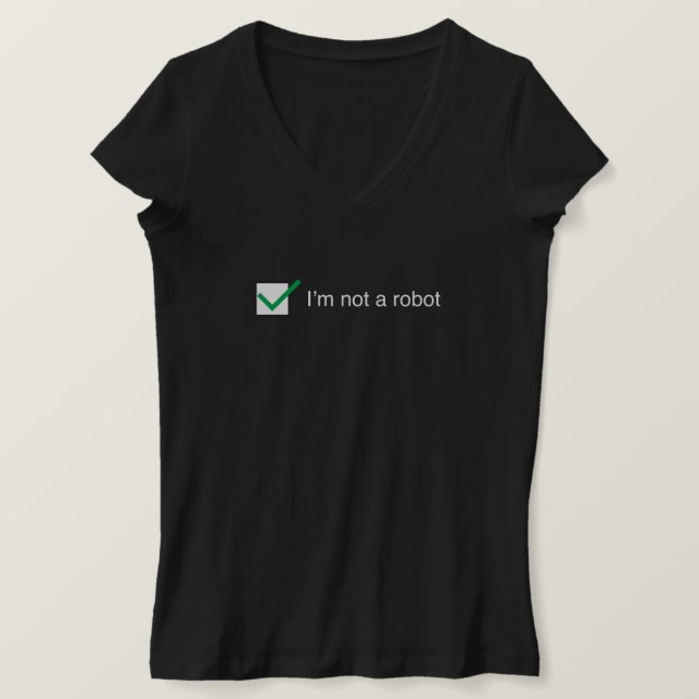 Ich bin nicht ein Roboter T - Shirt (Design vorne)
