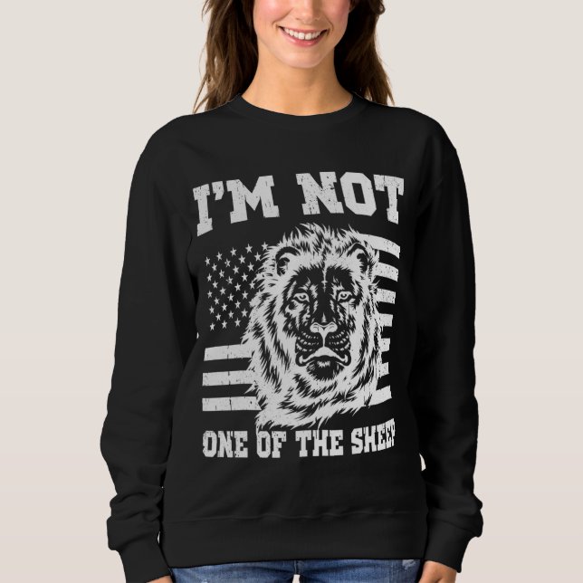 Ich bin nicht eine der Fahnen der amerikanischen F Sweatshirt (Vorderseite)