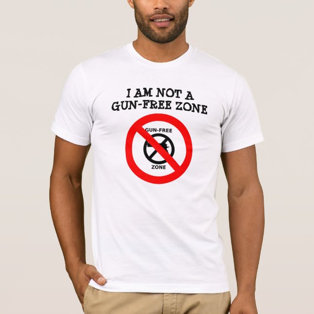 Ich bin nicht eine Gewehr-Freie Zone T-Shirt (Vorderseite)