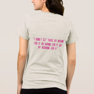 „Ich bin nicht einfach nur durch Wünsche dort hing Tri-Blend Shirt