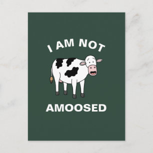 Ich bin nicht erstaunt Funny Farm Animal Cow Pub Postkarte