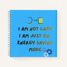 Ich bin nicht faul Energiesparmodus Spiralblock