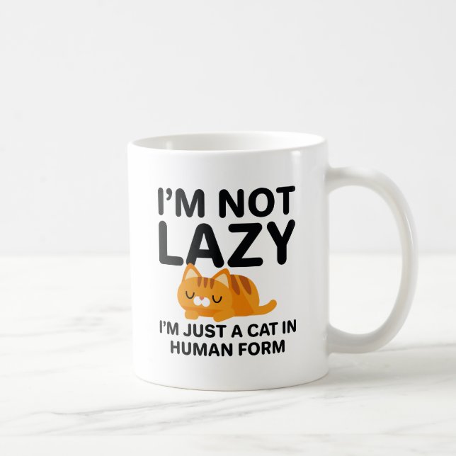 Ich bin nicht faul kaffeetasse (Rechts)