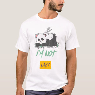 Ich-bin-nicht-faul-Panda-T-Shirt – Lustiges Chill- T-Shirt