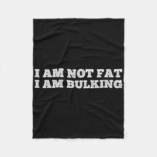 Ich bin nicht fett, ich schreibe Fitness Bodybuild Fleecedecke
