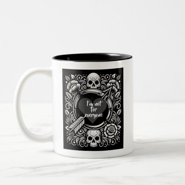 Ich bin nicht für jeden Schädel Zweifarbige Tasse (Links)