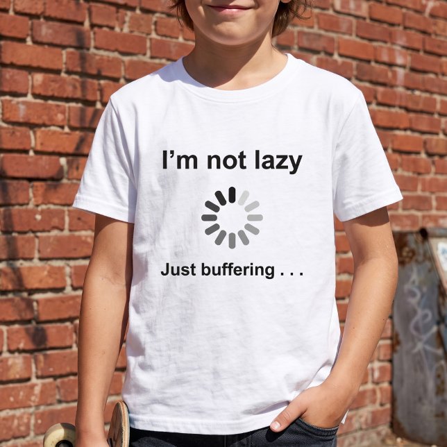 Ich bin nicht - gerade abdämpfend faul T-Shirt (Von Creator hochgeladen)