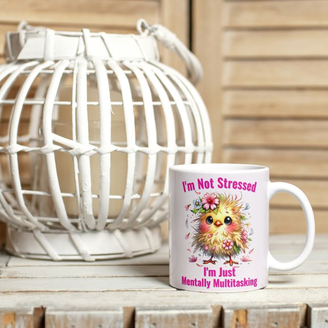 Ich bin nicht gestresst, ich bin nur mental Multit Kaffeetasse (Von Creator hochgeladen)