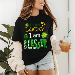 Ich bin nicht glücklich, ich bin gesegnet St Patri Tri-Blend Shirt