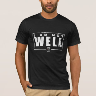Ich bin nicht gut - weißes Textteppich-Shirt T-Shirt