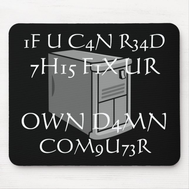 Ich bin NICHT Herr Fix It Mousepad (Vorne)