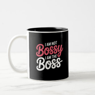 Ich bin nicht herrisch, ich bin der Boss Lustige B Zweifarbige Tasse