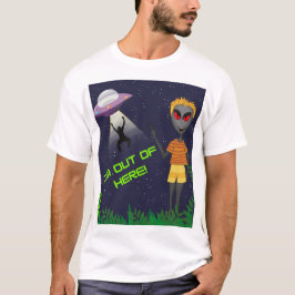 Ich bin nicht hier, Alien und Mensch T-Shirt