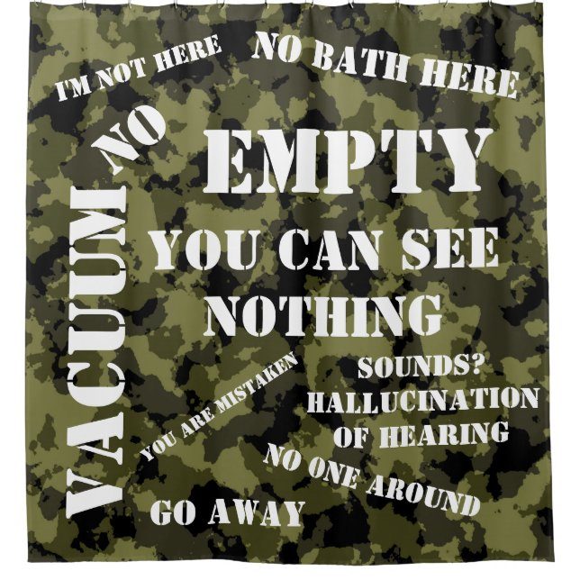 Ich bin nicht hier duschvorhang (Vorderseite)