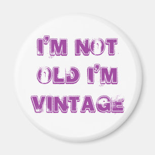 Ich bin nicht ich bin der Vintage Retro Magnet