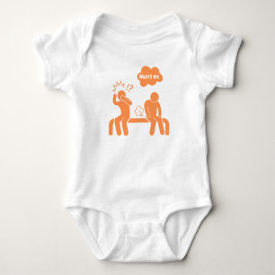 Ich bin nicht, ich bin keine Furz Baby Strampler