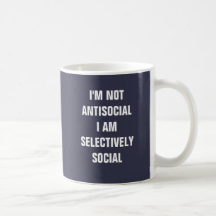 Ich bin nicht ich bin selectivley soziales tasse