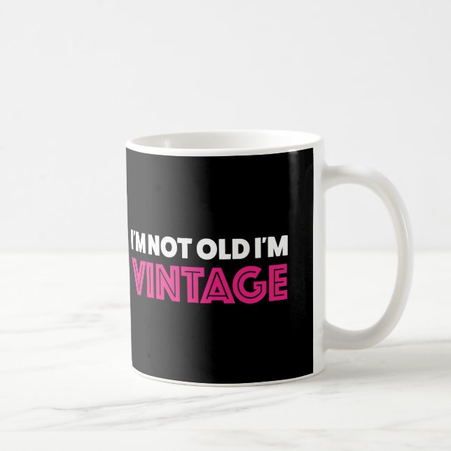 Ich bin nicht ich bin Vintag alt Kaffeetasse (Rechts)