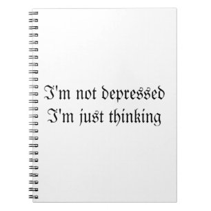 Ich bin nicht ich denke gerade Notizbuch Notizblock