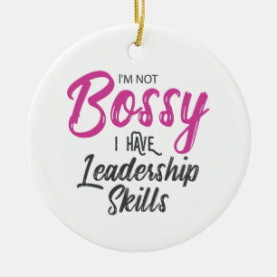 Ich bin nicht ich habe Führungs-Fähigkeiten Boss Keramik Ornament