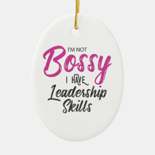 Ich bin nicht ich habe Führungs-Fähigkeiten Boss Keramik Ornament