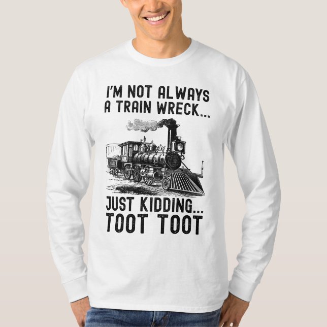 Ich bin nicht immer ein totales Chaos, nur Spaß T-Shirt (Vorderseite)