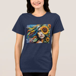 Ich bin nicht immer erwachsen, aber ich bin ängstl Tri-Blend shirt
