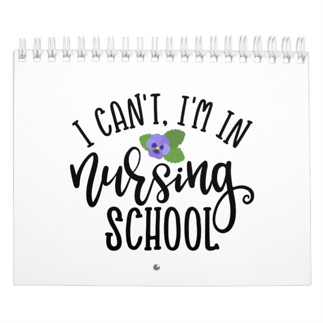 Ich bin nicht in der Krankenschule Kalender (Titelbild)