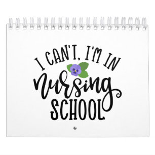 Ich bin nicht in der Krankenschule Kalender