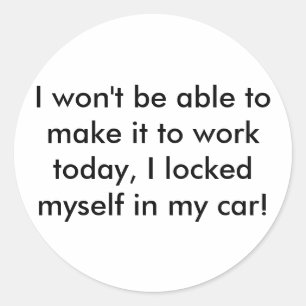 Ich bin nicht in der Lage, es heute arbeiten zu Runder Aufkleber