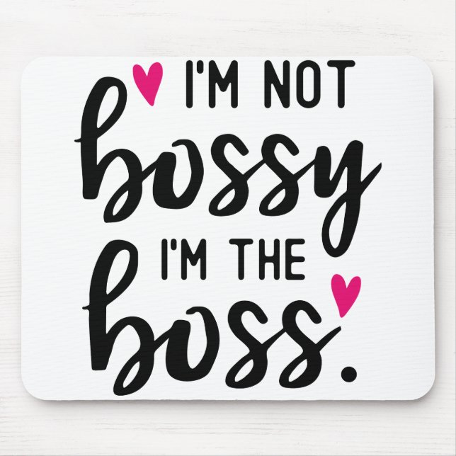 Ich bin nicht JEMAND, ich bin der BOSS Mousepad (Vorne)