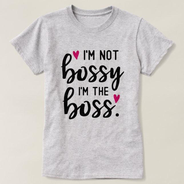Ich bin nicht JEMAND, ich bin der BOSS T-Shirt (Design vorne)